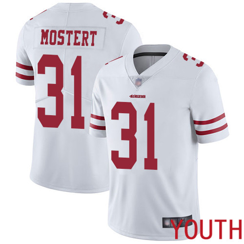 San Francisco 49ers Limited White Youth Raheem Mostert Road NFL Jersey #31 Vapor Untouchable->youth nfl jersey->Youth Jersey